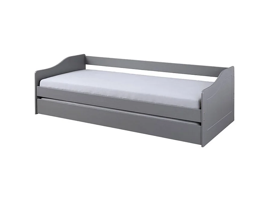 Lit Banquette Enfant "Malta" 90x200cm Gris