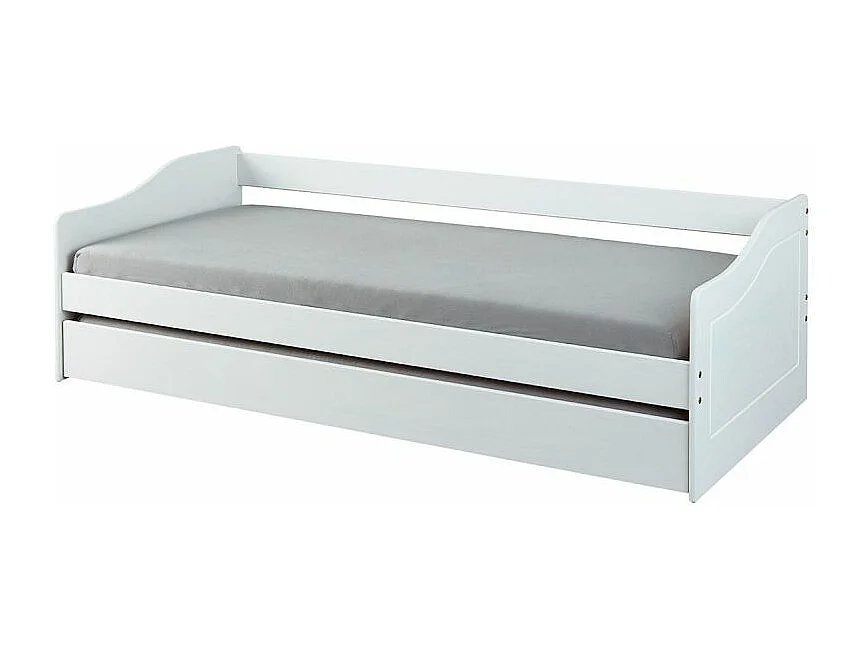 Lit Banquette Enfant "Malta" 90x200cm Blanc