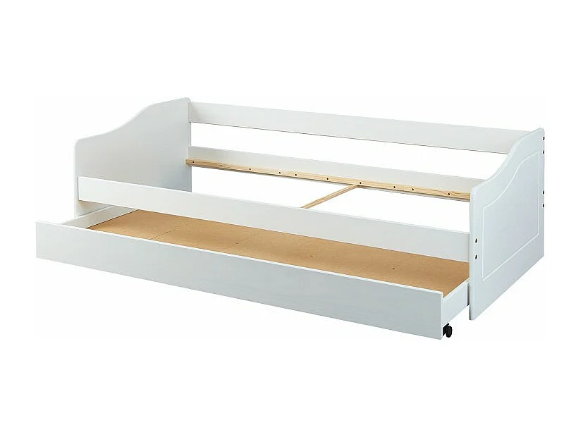 Lit Banquette Enfant "Malta" 90x200cm Blanc