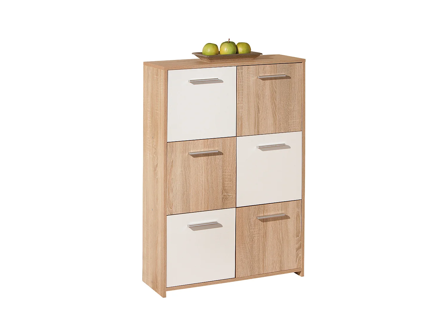 Egir Commode 6 portes, finition chêne Sonoma.