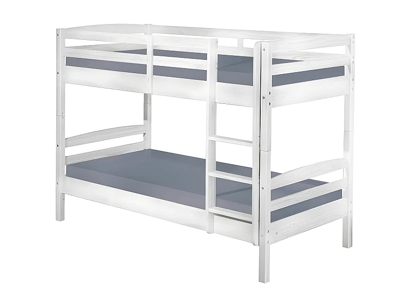 Lit Enfant Superposé "Joe" 90x200cm Blanc