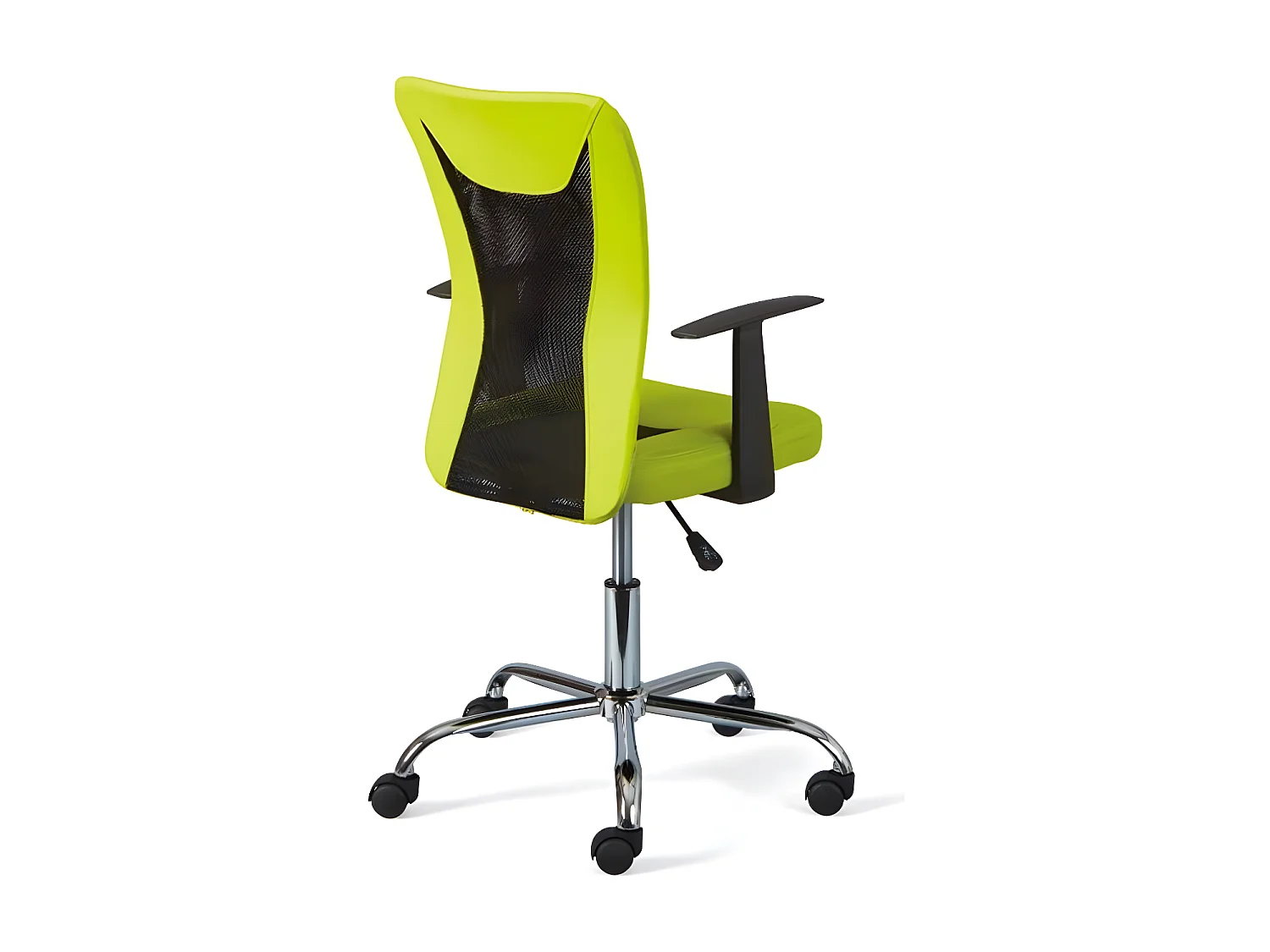 Chaise de bureau à roulettes Donny - l 48 x P 55 x H 89-99 cm - Vert