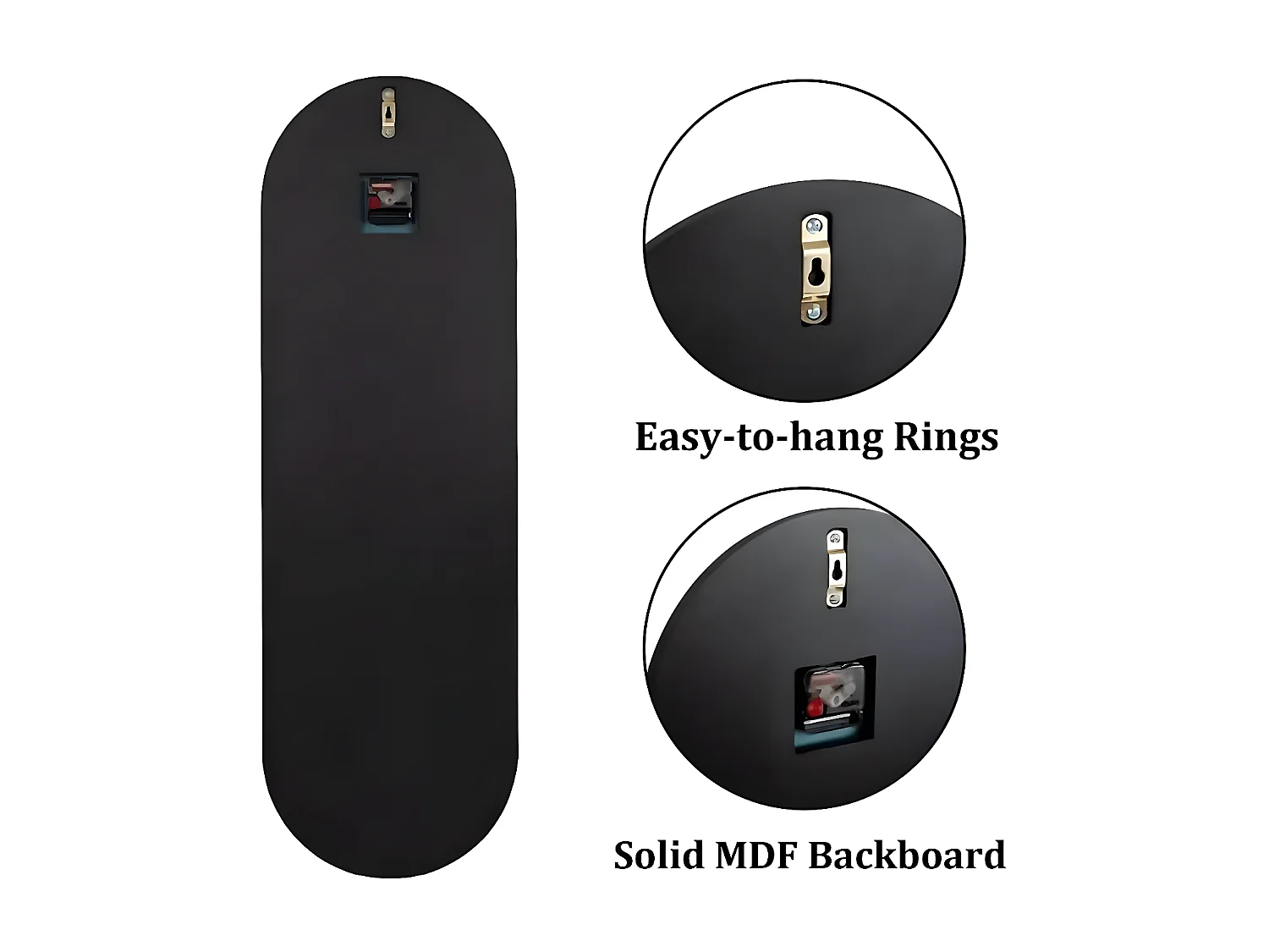 Horloge murale design silencieuse - 100x32cm - Grande pendule en miroir - Montre chiffre romain moderne