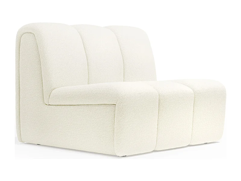 Gerades Modulsofa - Bezogen mit Bouclé-Stoff - Herridon