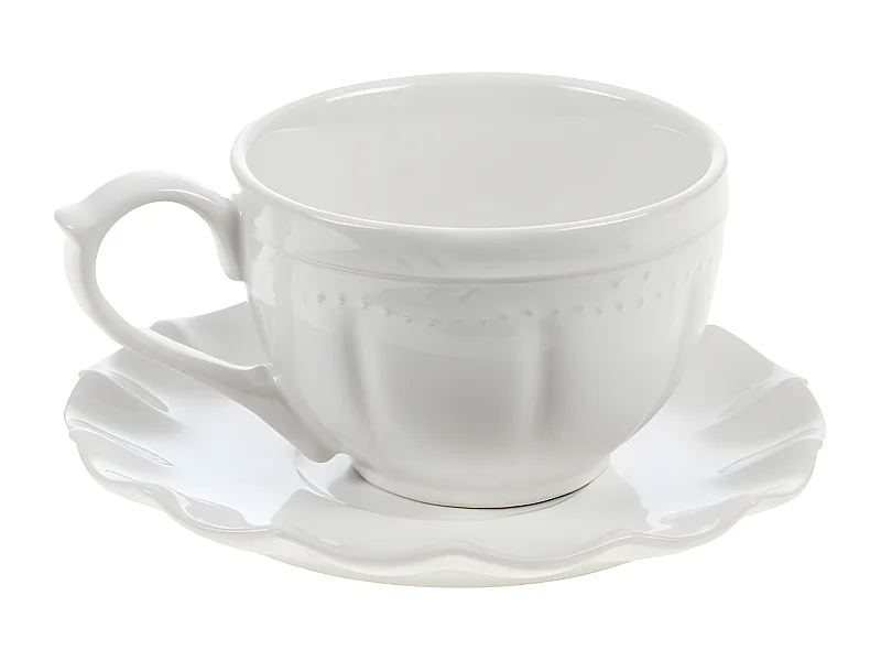 Tasse à thé et sous tasse Romy 20 cl (lot de 6)