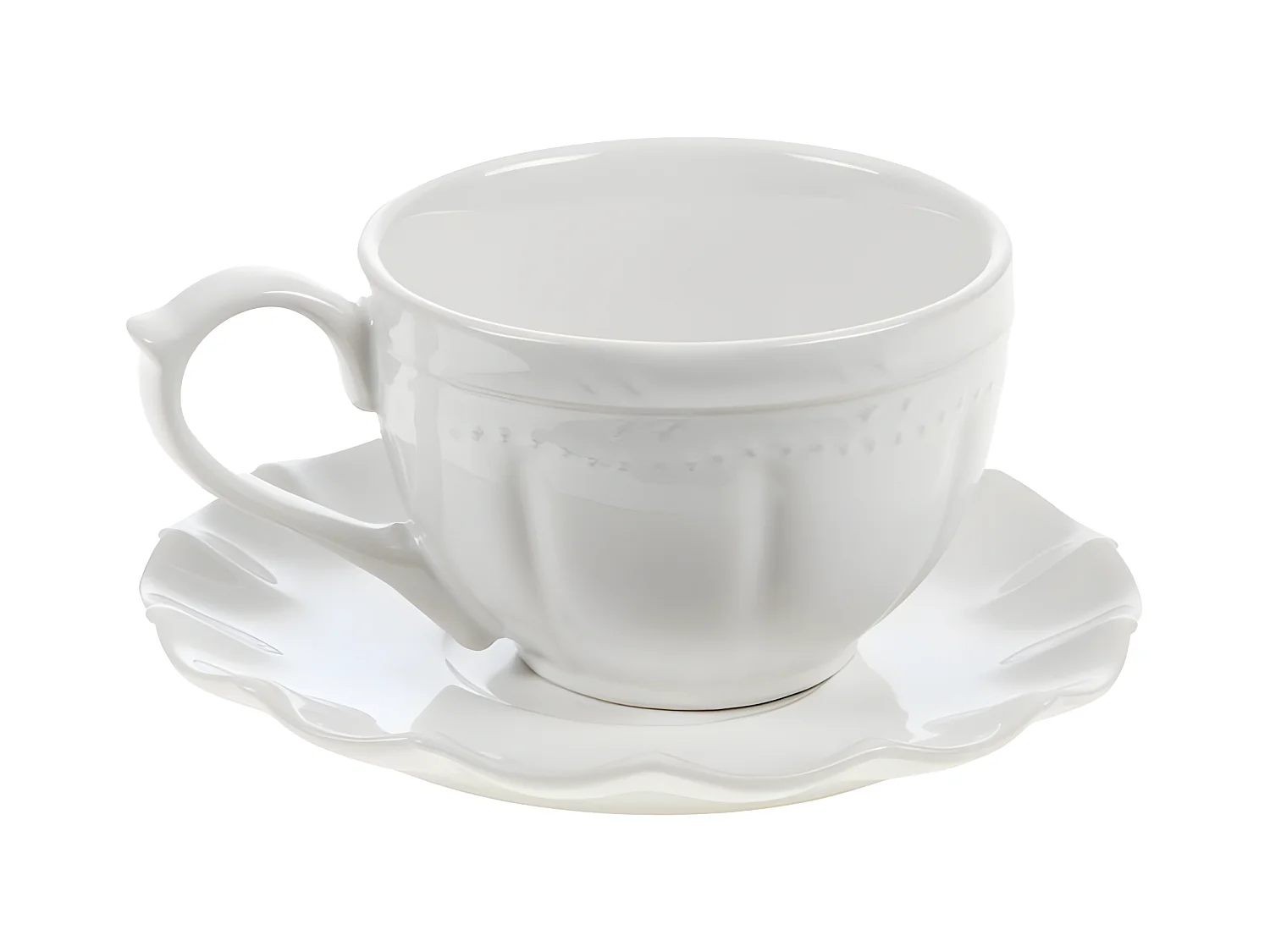 Tasse à thé et sous tasse Romy 20 cl (lot de 6)
