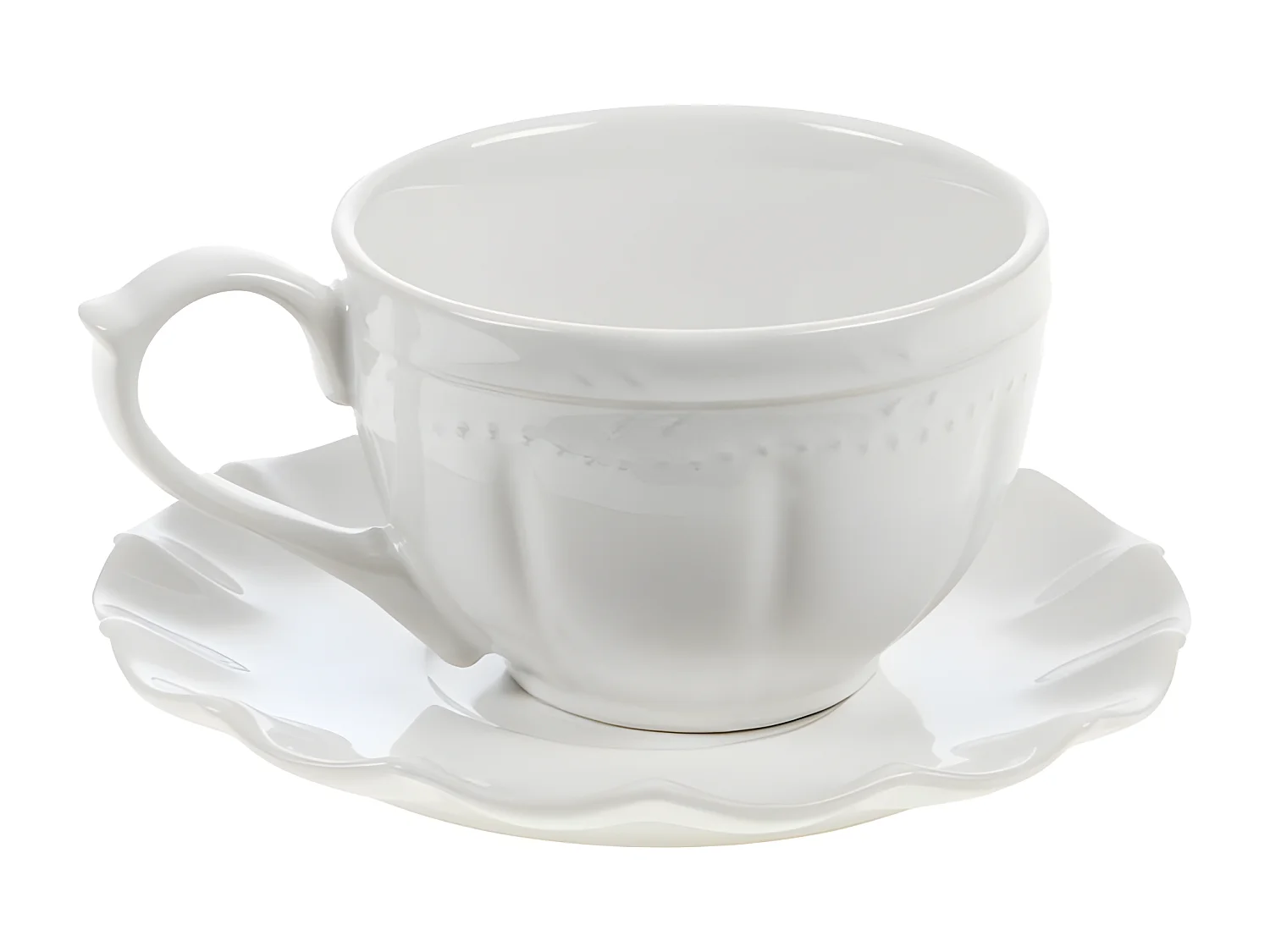 Tasse à thé et sous tasse Romy 20 cl (lot de 6)