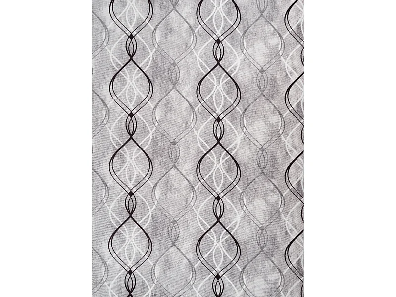 Tapis lavable à motifs gris - SOFT 39 Gris 160*230