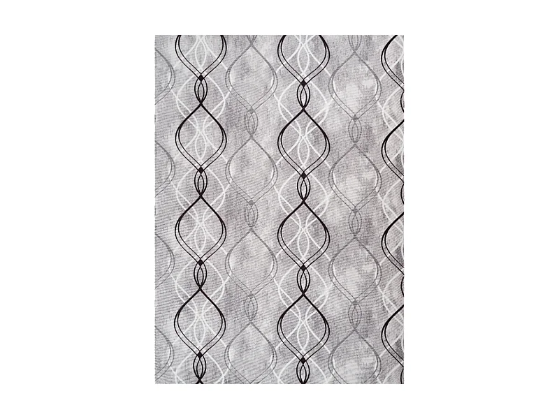 Tapis lavable à motifs gris - SOFT 39 Gris 160*230