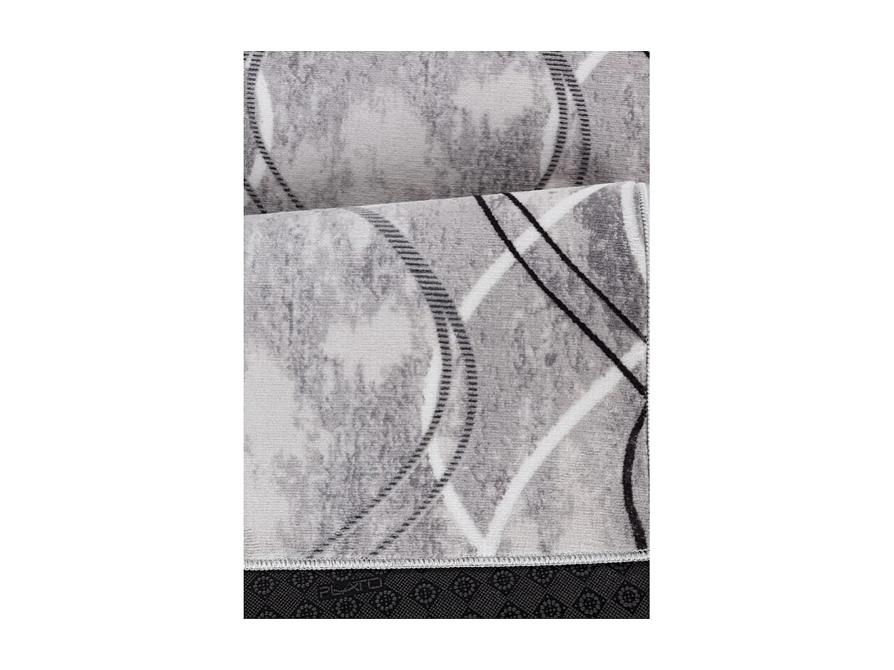 Tapis lavable à motifs gris - SOFT 39 Gris 160*230