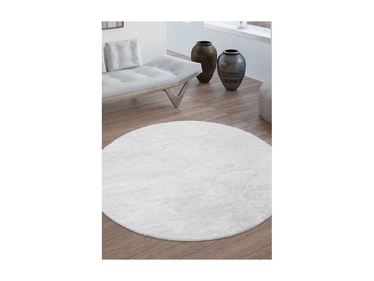 Tapis doux - LUMIA Ecru 120*120