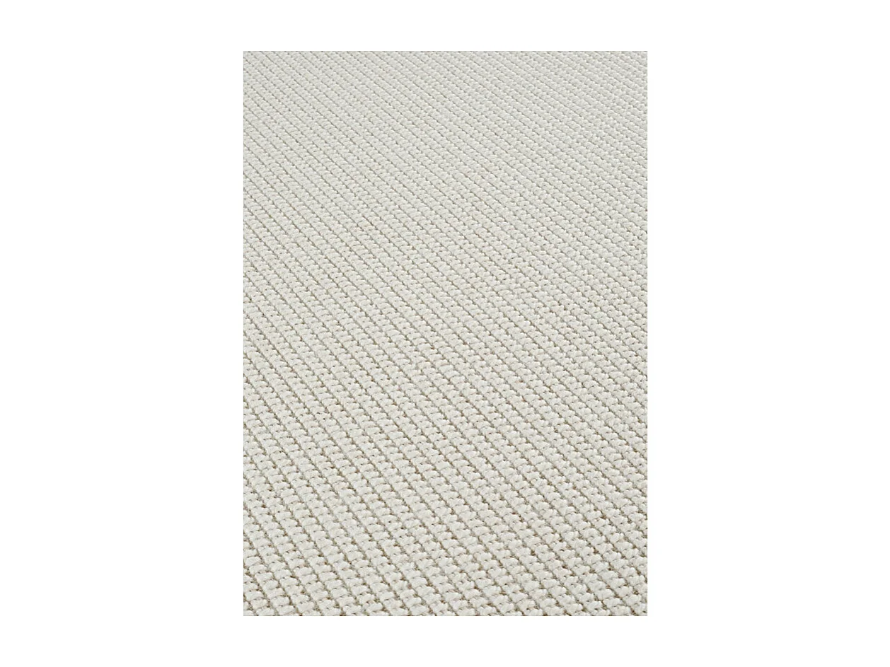 Tapis extérieur effet intérieur jute crème - KENZY 20 Crème 120*170