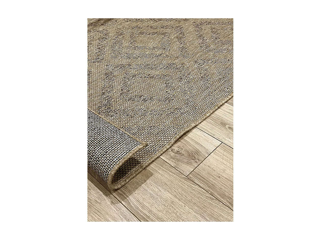 Tapis extérieur effet intérieur jute beige BAMAKO 790 Beige 160*230