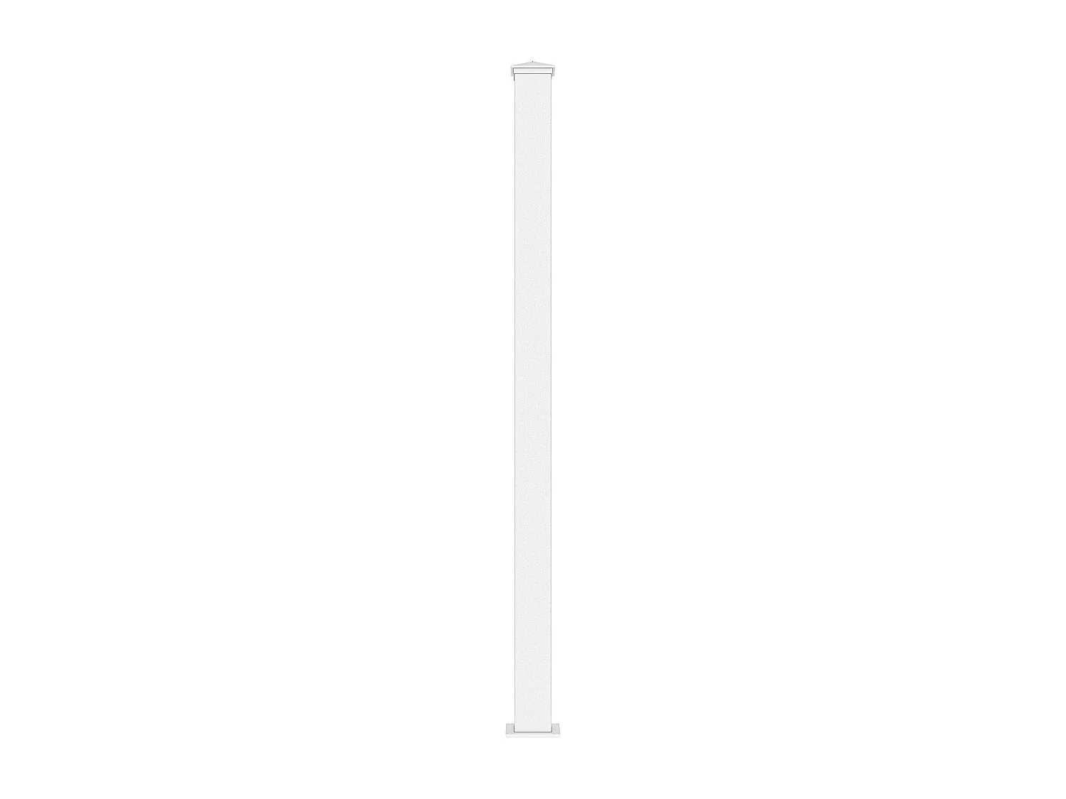 Pilier pour portail en aluminium - L15 cm x H190 cm - blanc - NERETO
