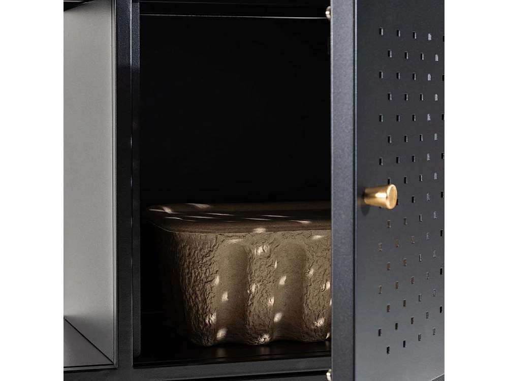 Console Design en Métal "Salta" 100cm Noir