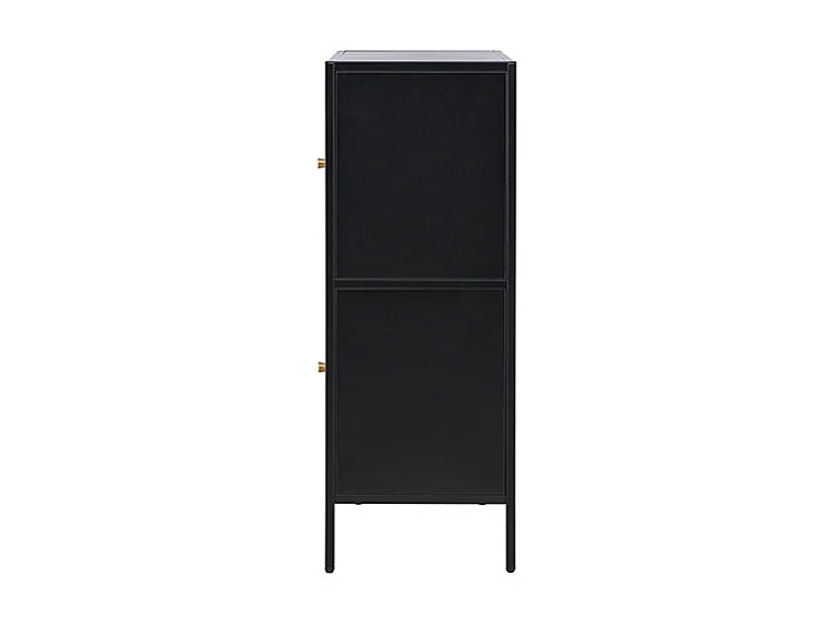 Salta dressoir 2 deuren, 2 planken zwart.