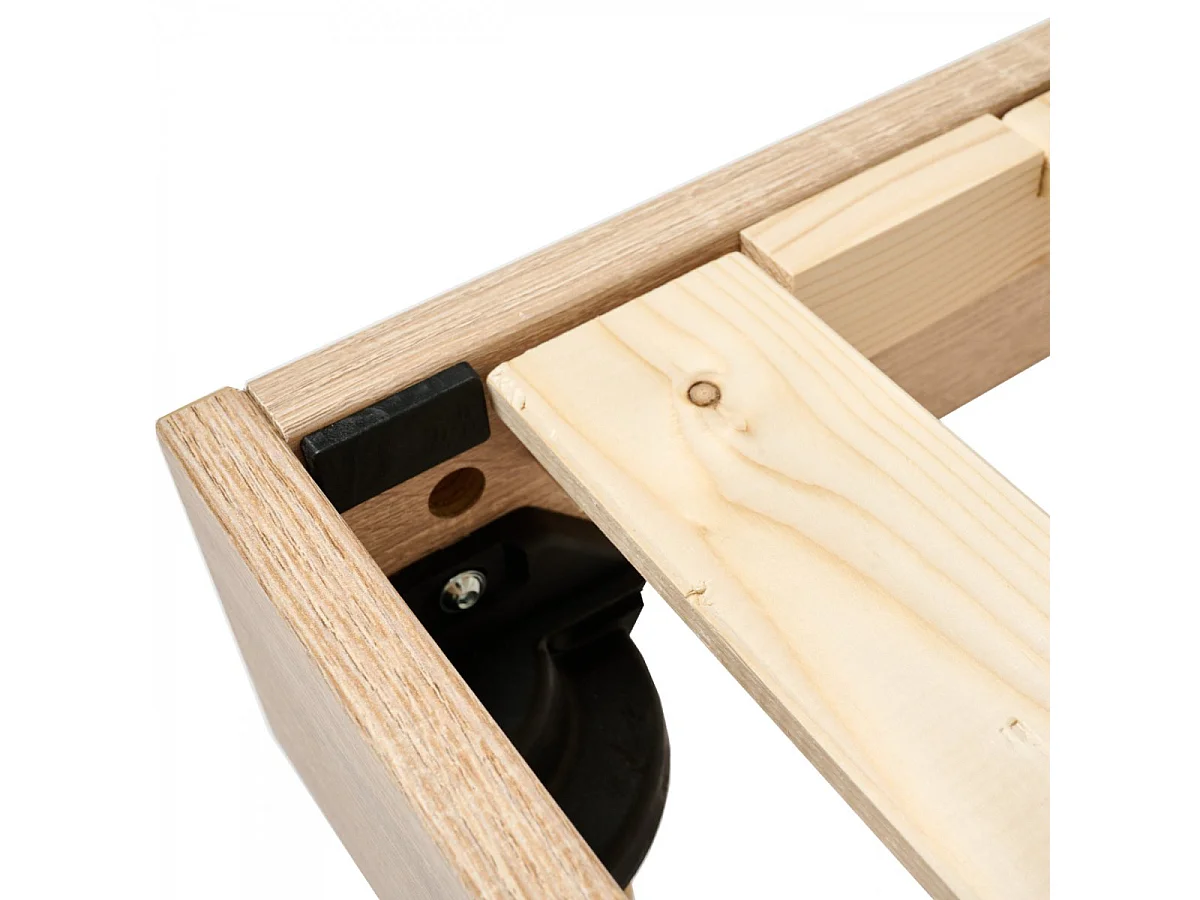 Sommier à lattes 90x190 cm en kit avec pieds - Fabriqué en Belgique