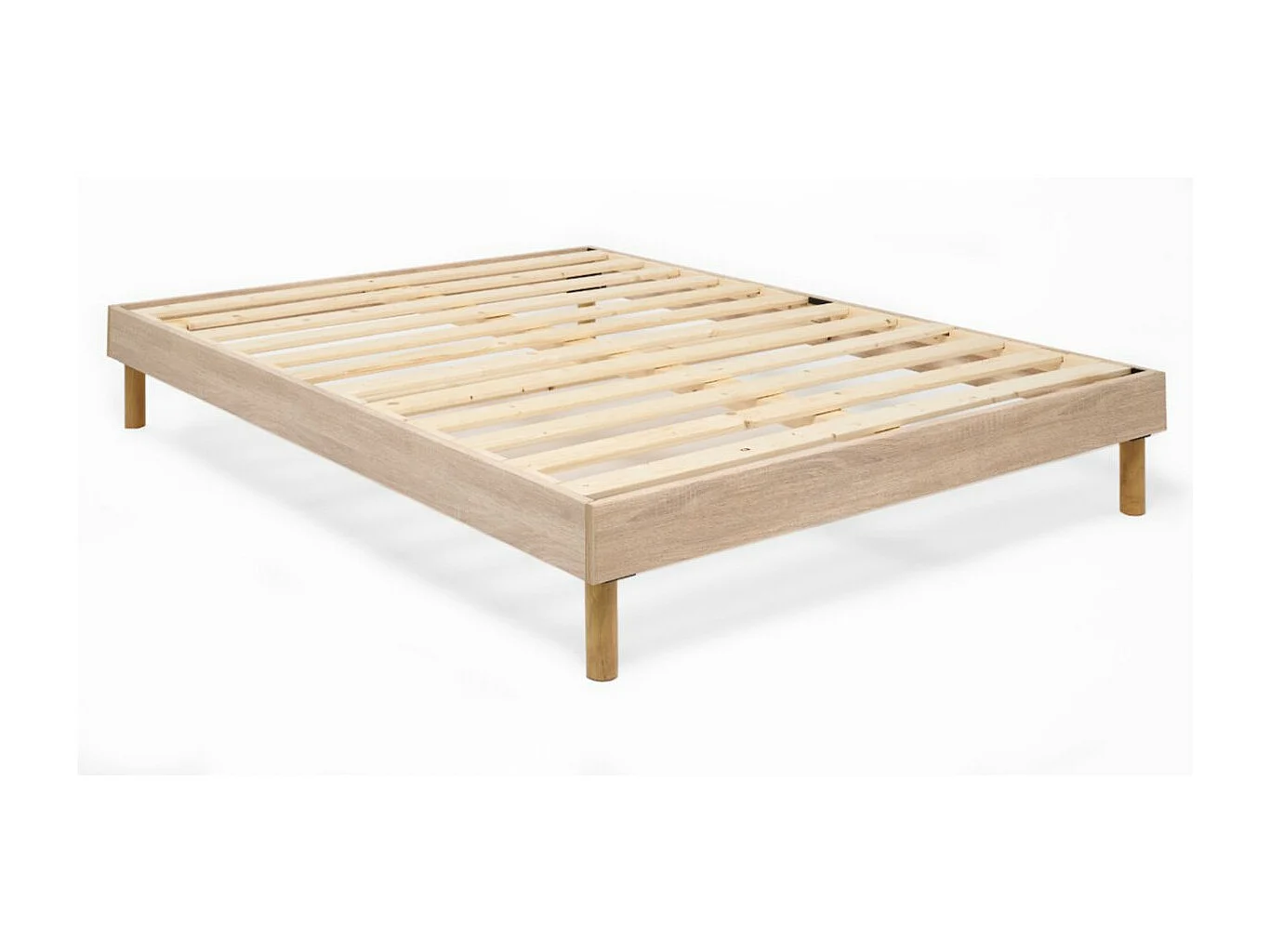 Sommier à lattes 90x190 cm en kit avec pieds - Fabriqué en Belgique