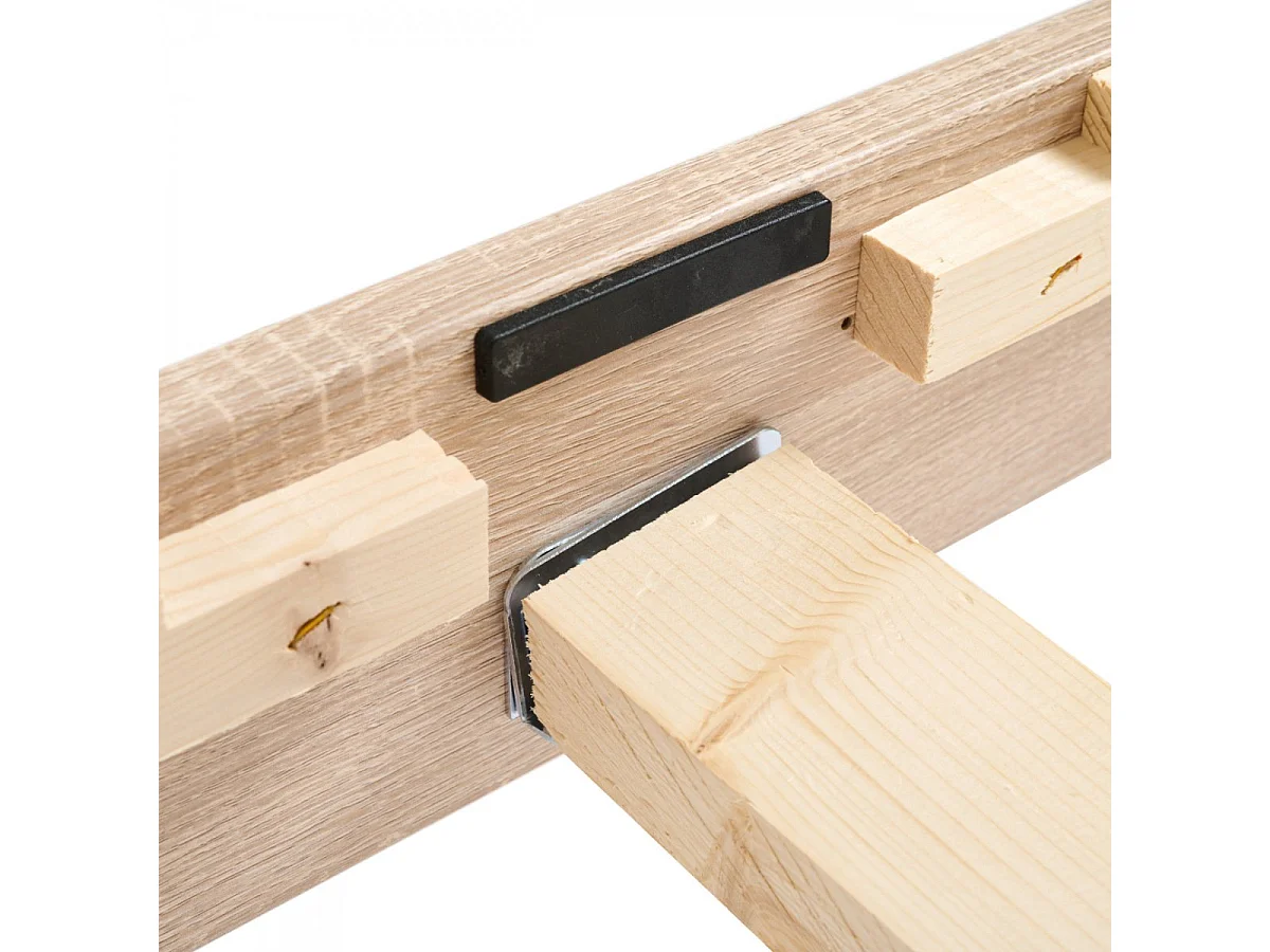 Sommier à lattes 160x200 cm en kit avec pieds - Fabriqué en Belgique