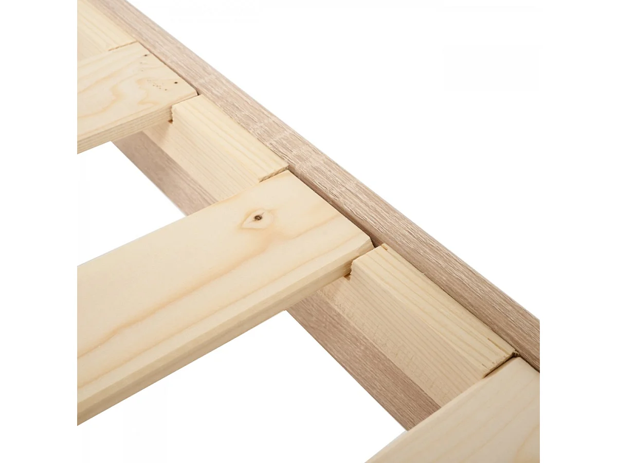 Sommier à lattes 160x200 cm en kit avec pieds - Fabriqué en Belgique