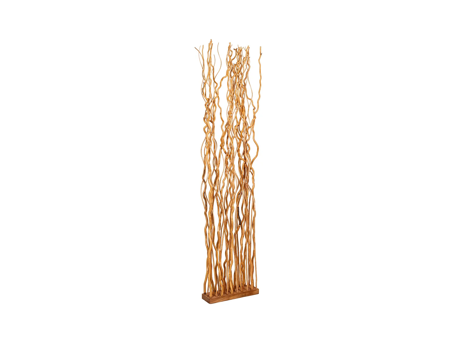 Paravent en osier avec socle et tiges Twist Modèle 3