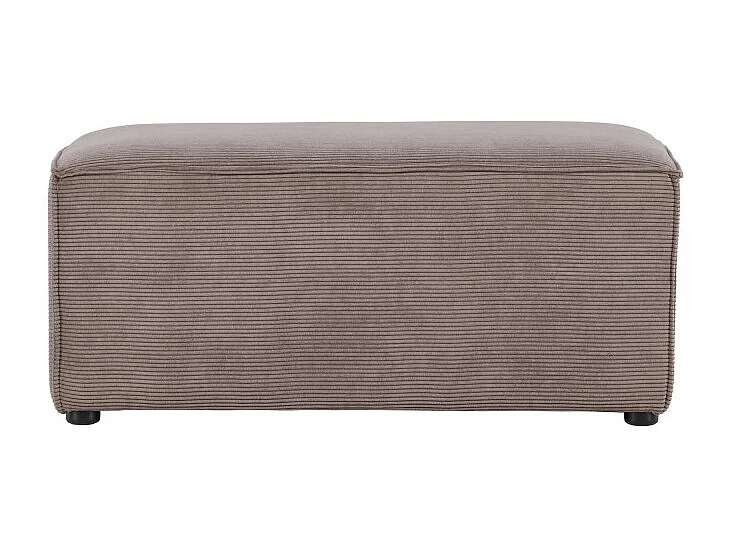 Gillholmen poef fluweel bruin.