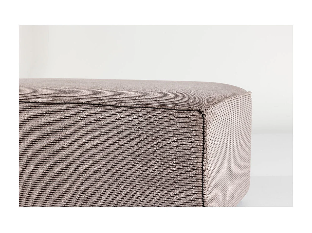 Gillholmen pouf velours côtelé marron.