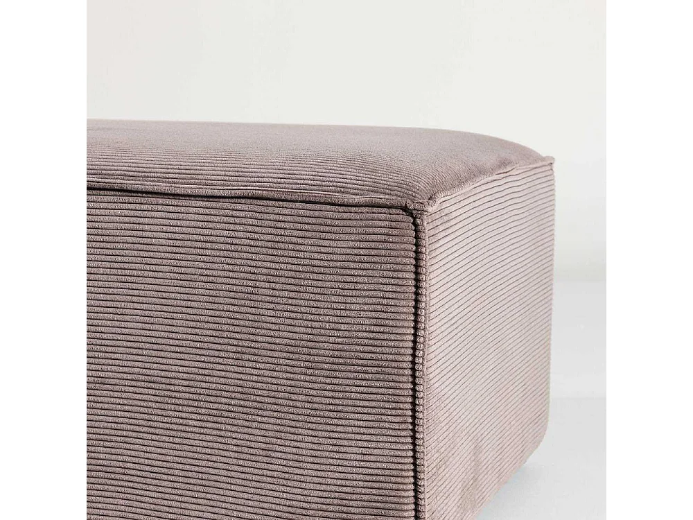 Gillholmen pouf velours côtelé marron.