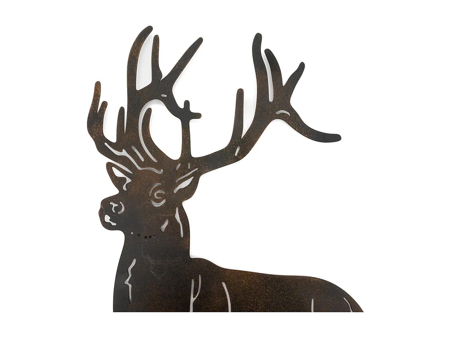 Décoration murale en métal Cerf Bienvenue