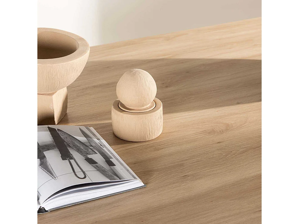 Bootcut eetkamertafel ovaal 115x230 cm whitewash.