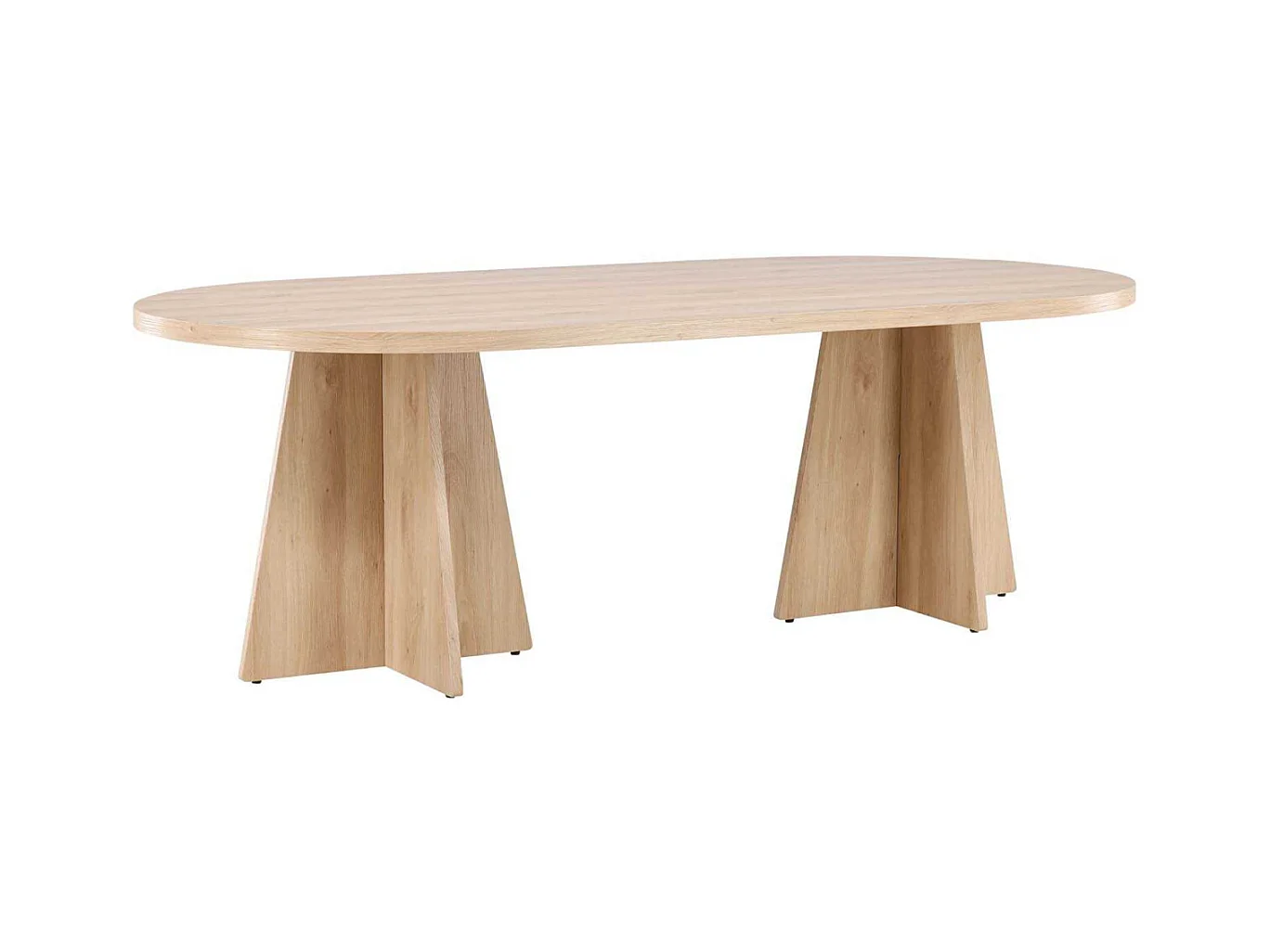 Table à Manger Design "Bootcut" 230cm Naturel