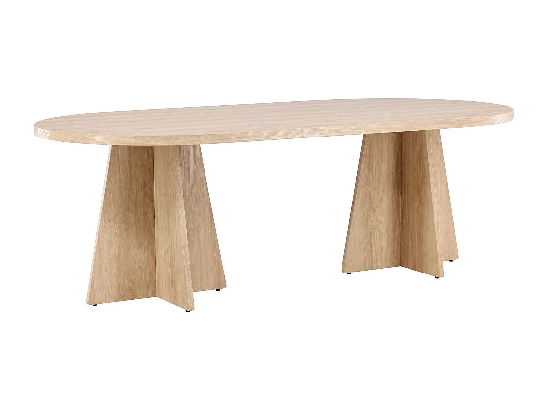 Table à Manger Design "Bootcut" 230cm Naturel