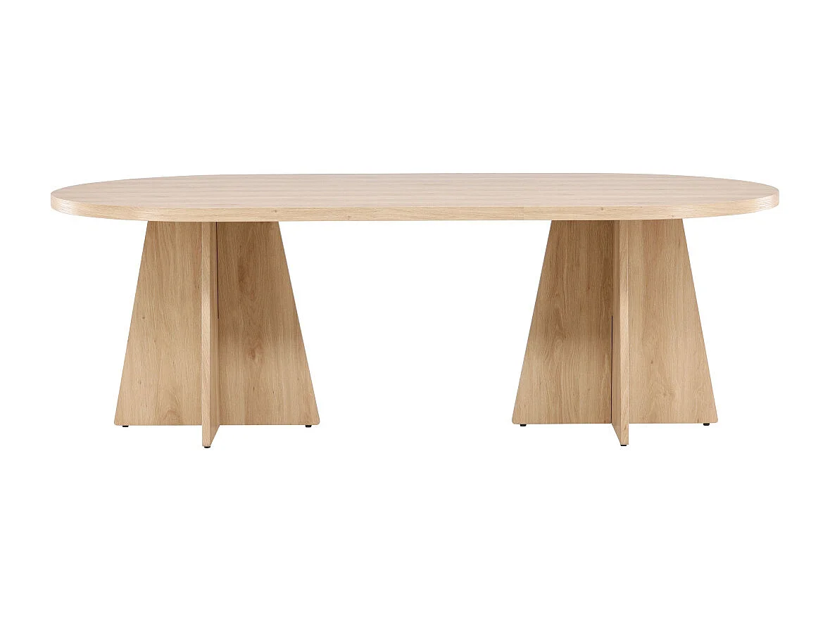 Table à Manger Design "Bootcut" 230cm Naturel