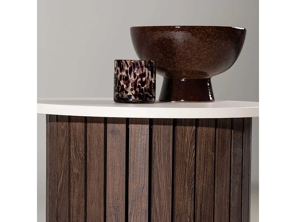 Table d'Appoint Design "Visingsö" 52cm Beige