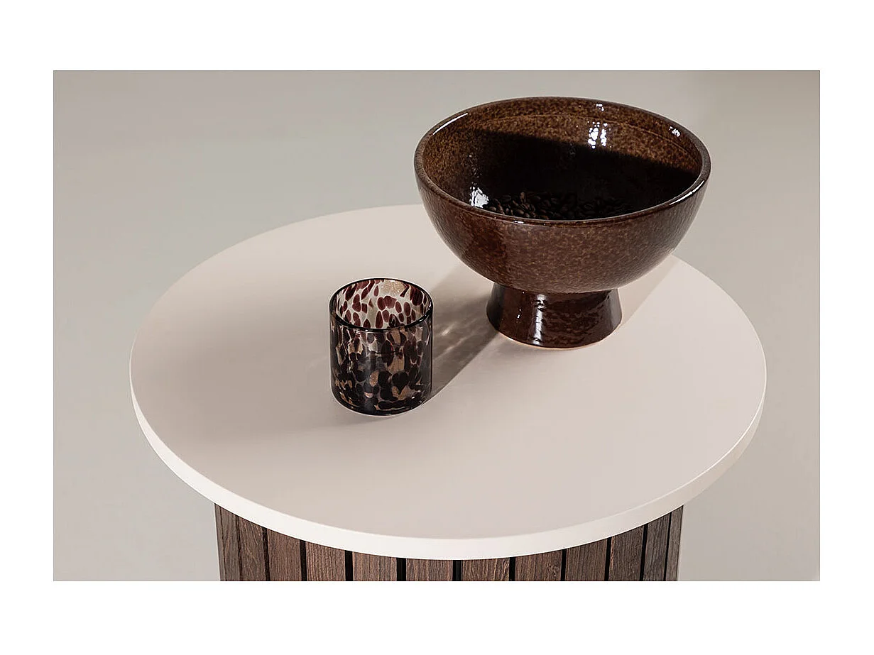 Tavolo ad angolo Visingsö Ø52 cm beige.