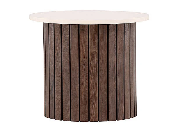Visingsö table d'angle Ø52 cm beige.