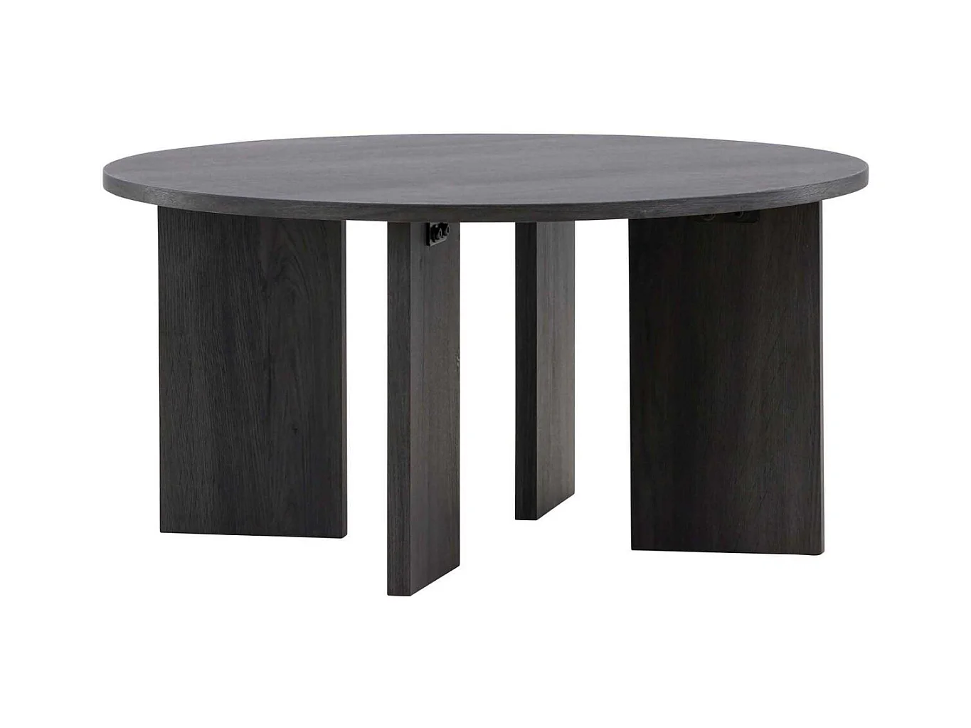 Table Basse Ronde Design "Askeron" 80cm Noir