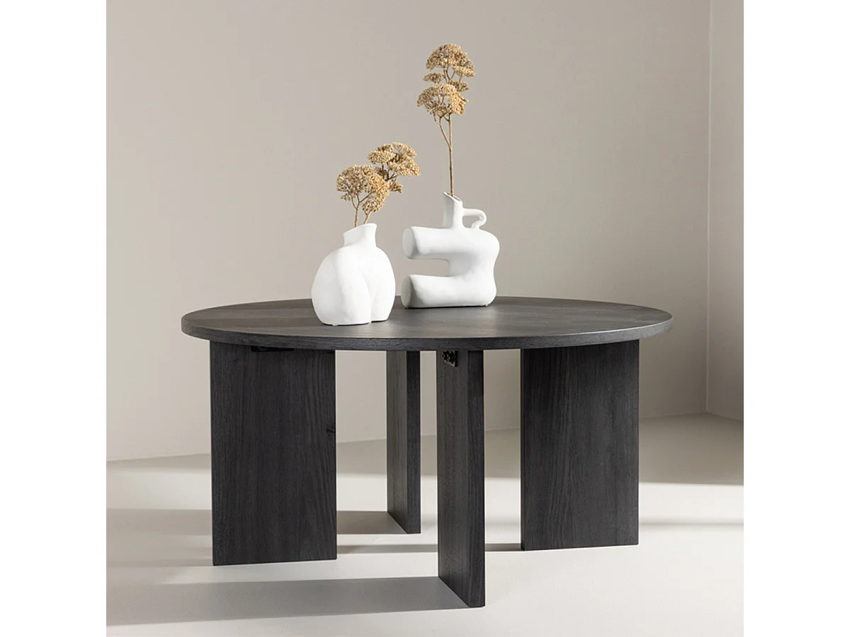Askerön salontafel Ø80 cm zwart.
