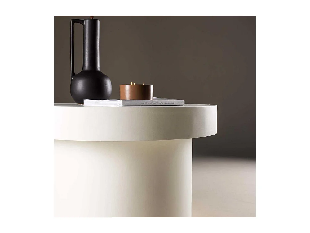 Malung Couchtisch Ø80 cm weiß.