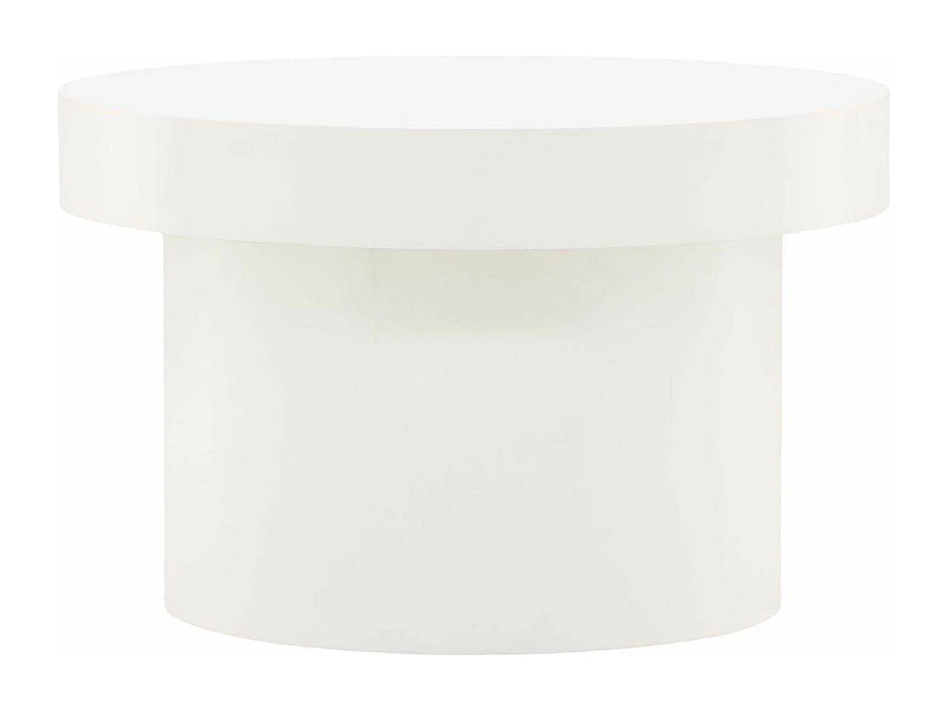 Table Basse Design "Malung" 80cm Blanc