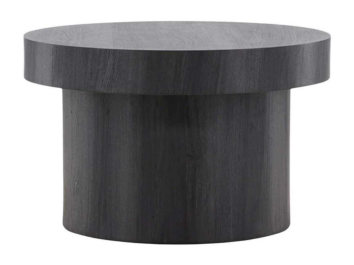 Malung salontafel Ø80 cm zwart.