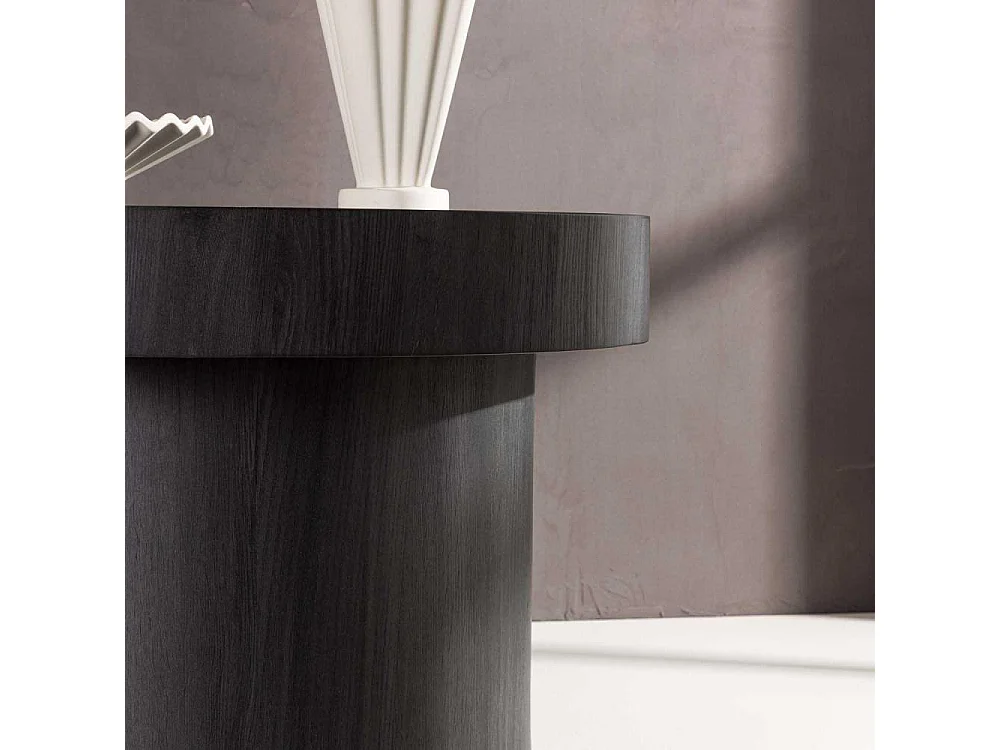 Malung salontafel Ø80 cm zwart.