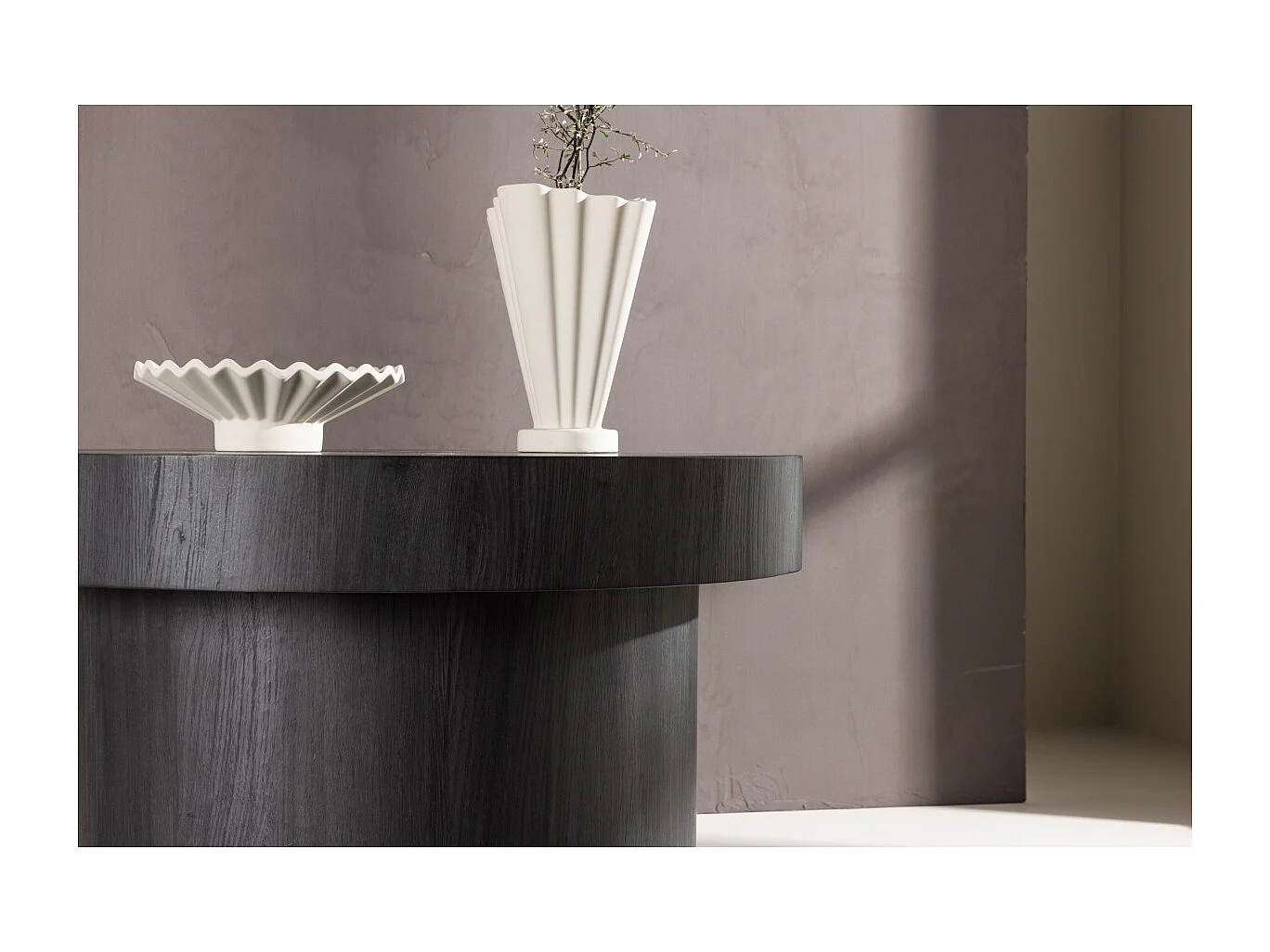 Table Basse Design "Malung" 80cm Noir