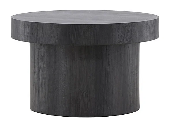 Malung table basse Ø80 cm noir.