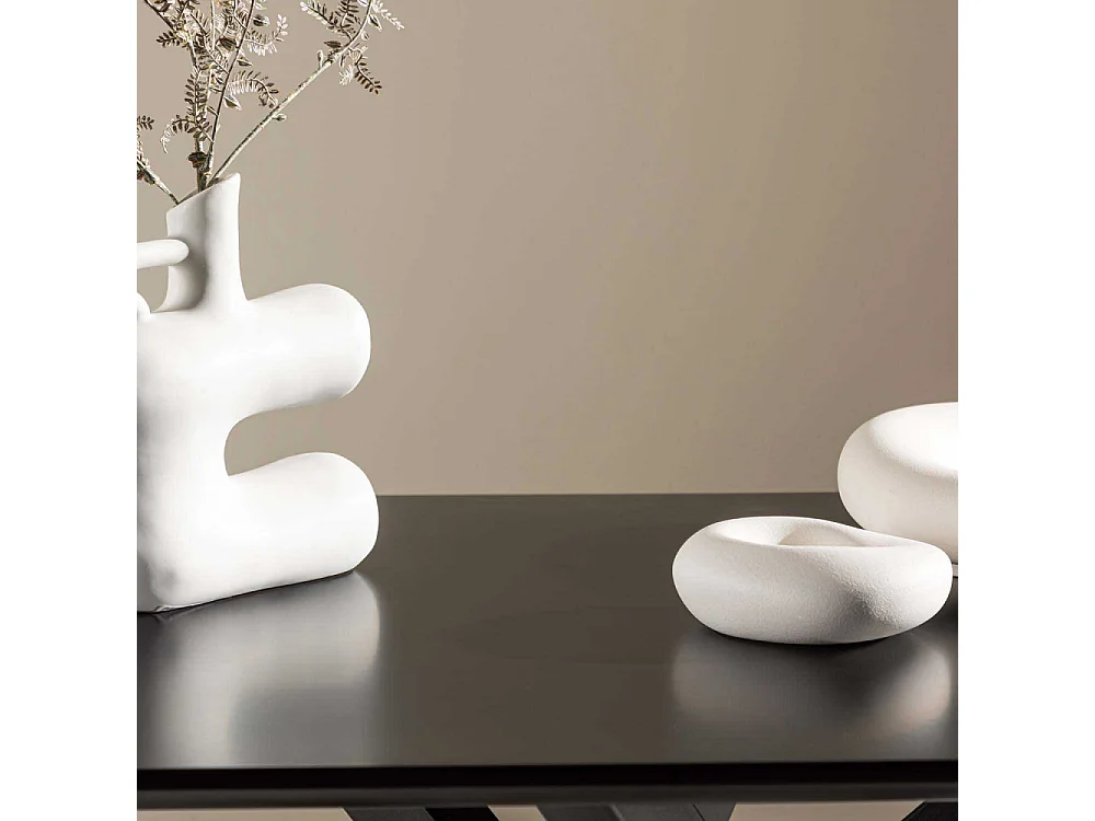 Table Basse Design "Piazza" 100cm Noir