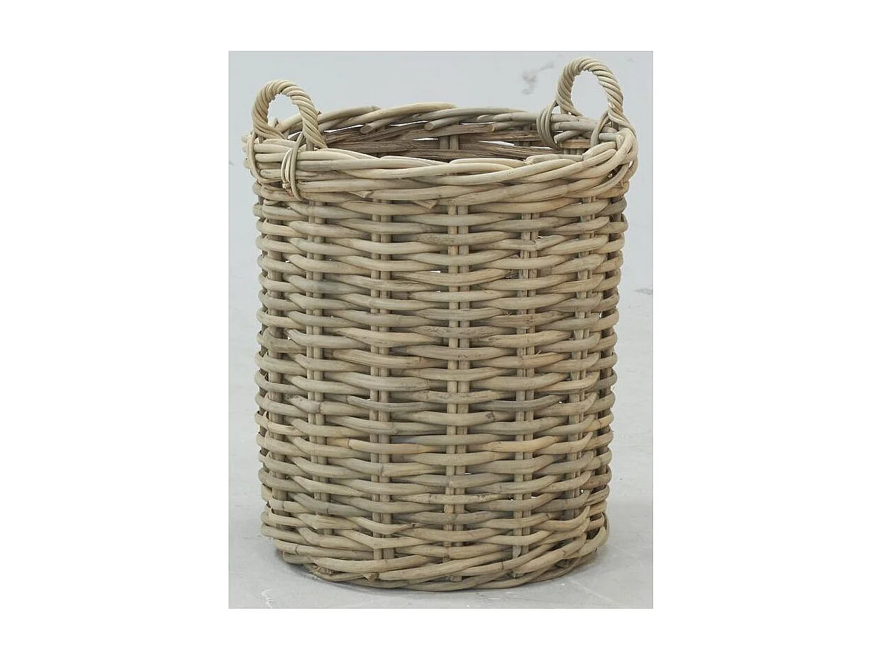 Cache-pots hauts en poelet (Lot de 3) Sable