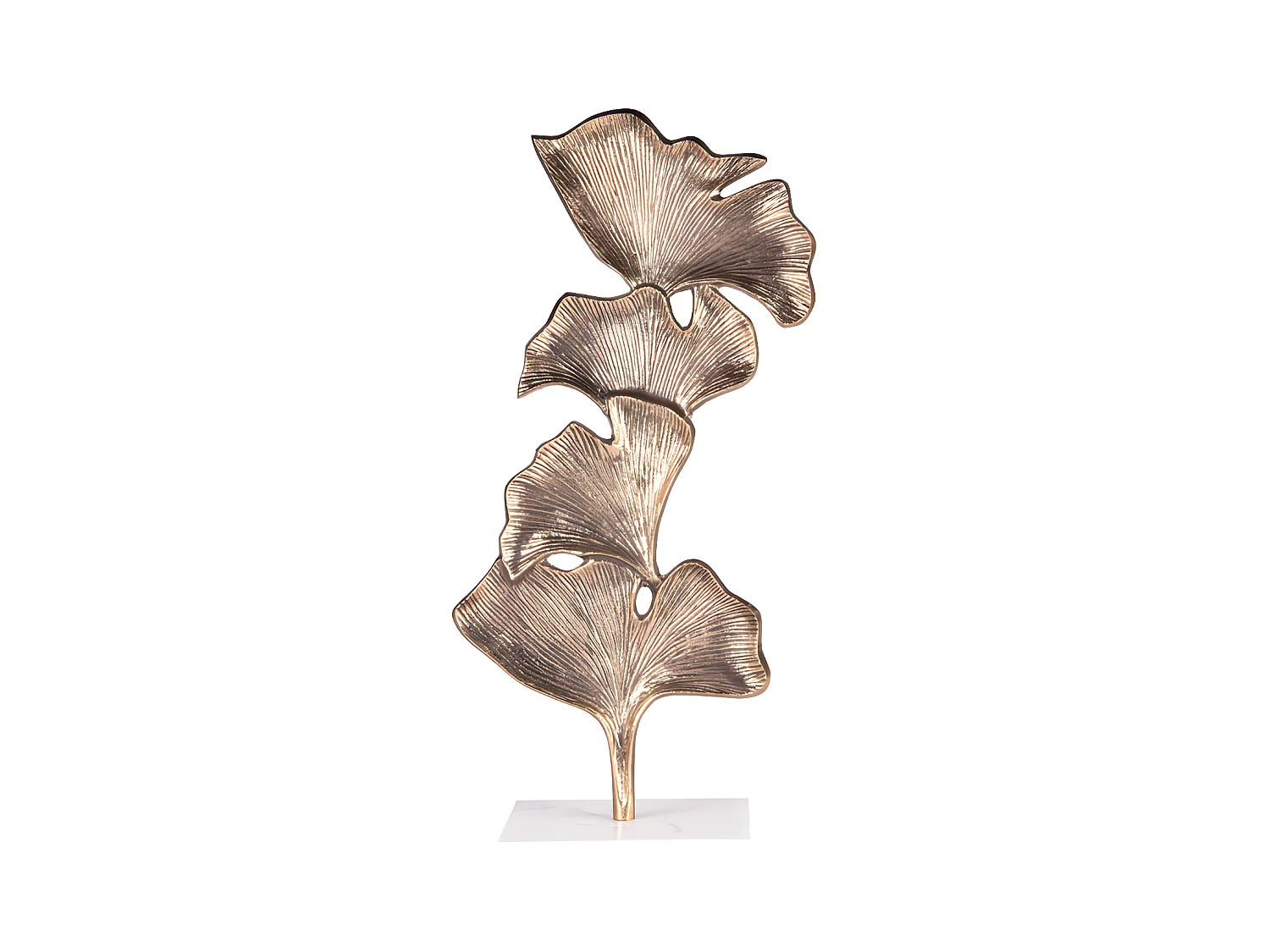 Sculpture Ginkgo fonte or 24x49 cm