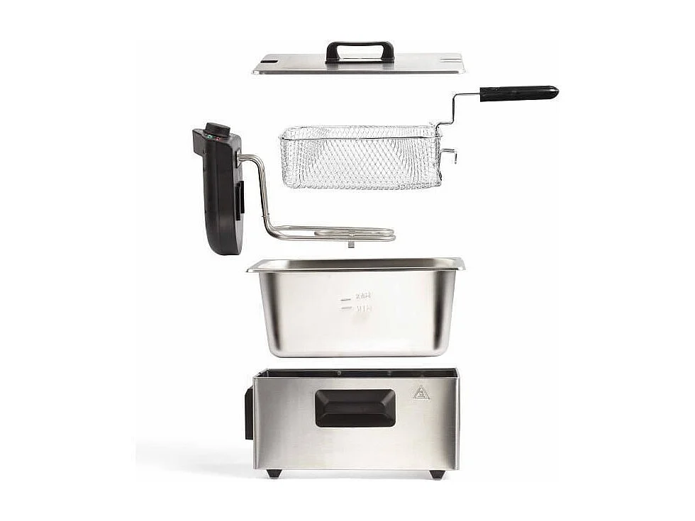 Fritteuse 3 L 2000 W Grau