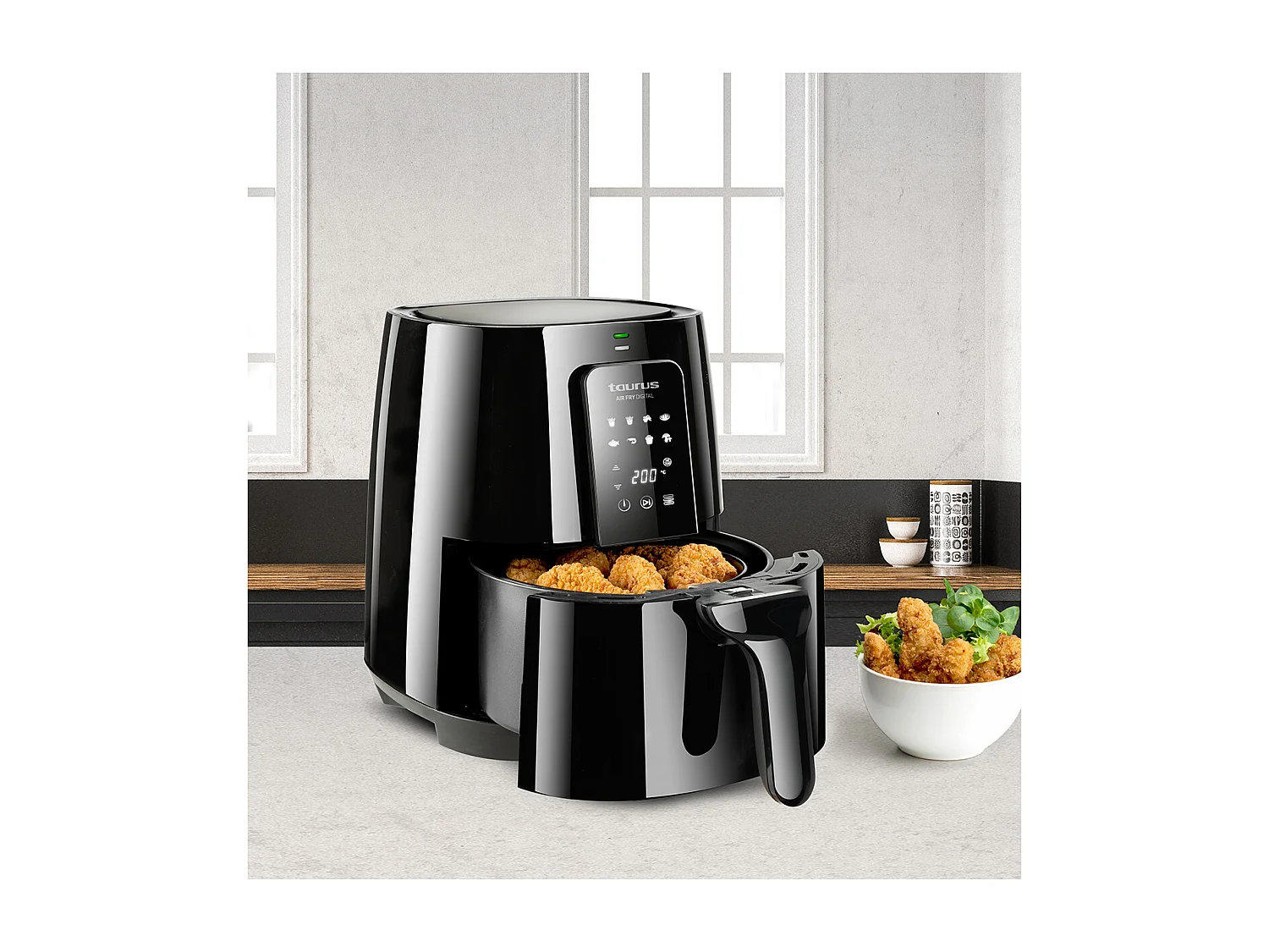 Taurus Friteuse sans huile digital 3.5l noir - air fry digital