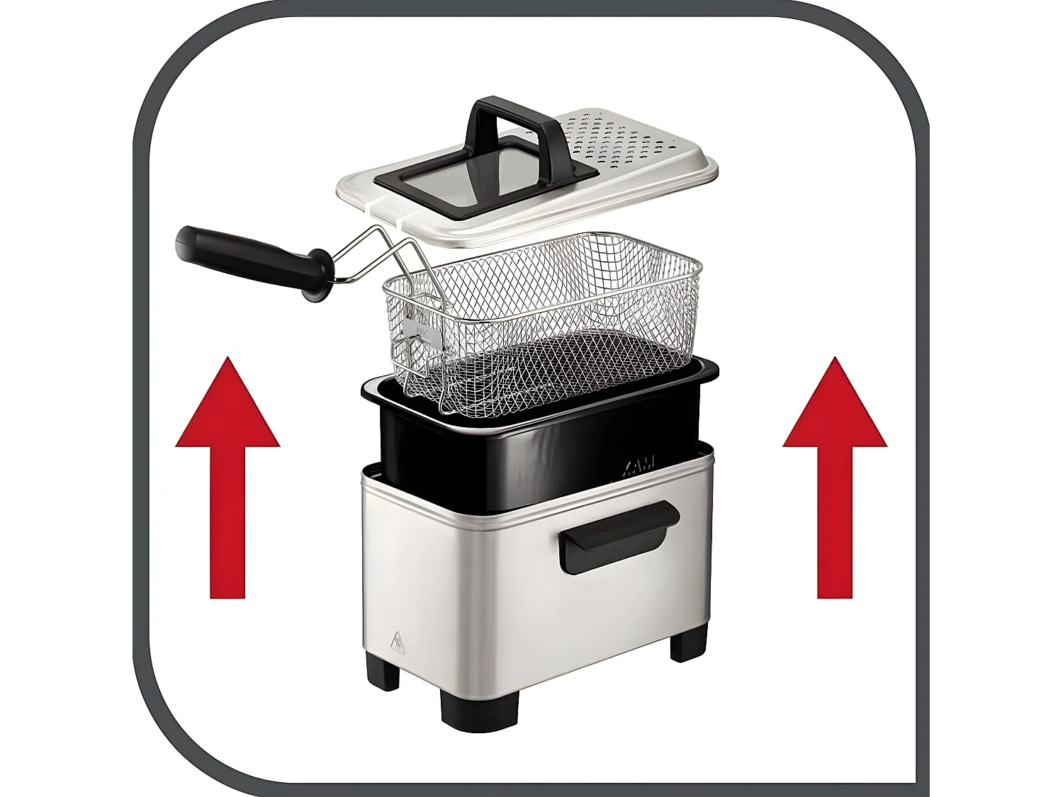 Tefal Friteuse semi pro 3l 2200w inox - fr333070